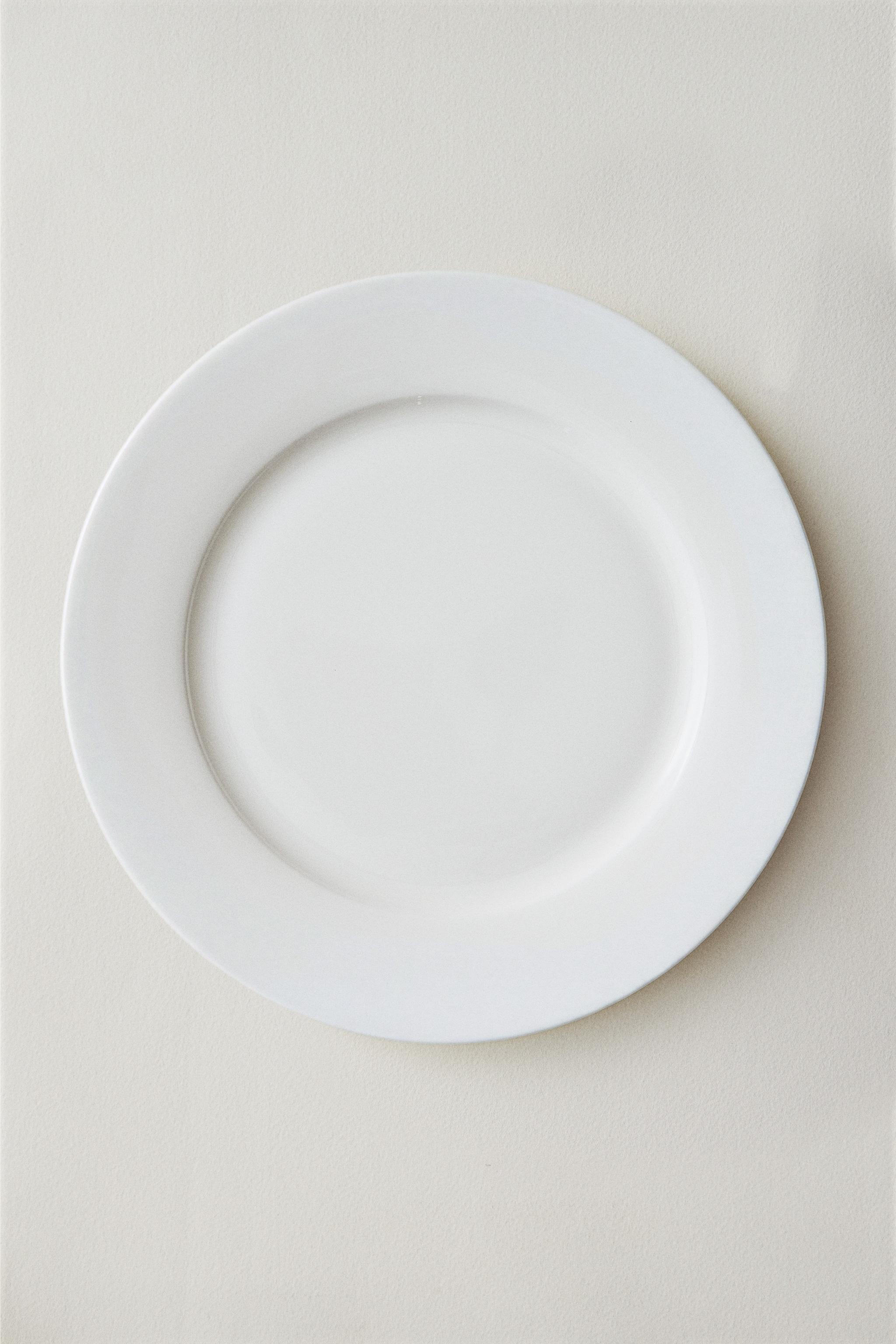 ASSIETTE PLATE PORCELAINE BONE CHINA